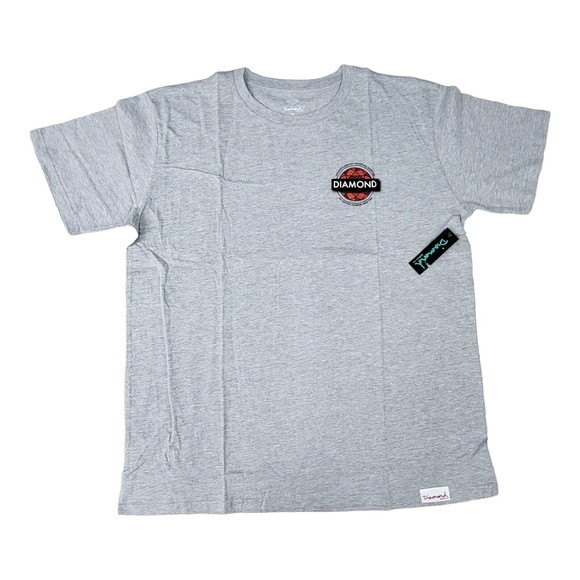 Diamond Supply Co T Shirt 2XL Size , Gray Color , Short Sleeve , Logo Graphic... - Picture 1 of 5